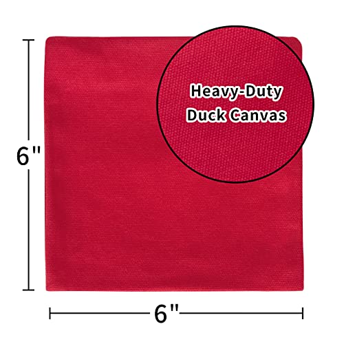 Cornhole Bags Empty Weather Resistant Standard, Unfilled Set of 8 Regulation Professional Corn Hole Bags for Tossing Game, Corn Hole Beans Bags, Beach Family Time and Kids Sand Game, Red and Blue