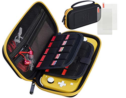 Halycon Carrying case for Nintendo Switch lite with 2X Screen Protector, Portable Switch