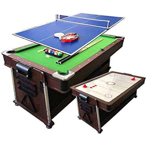 7ft Pool Table air Hockey 3 in 1 Pool Table - Mattew