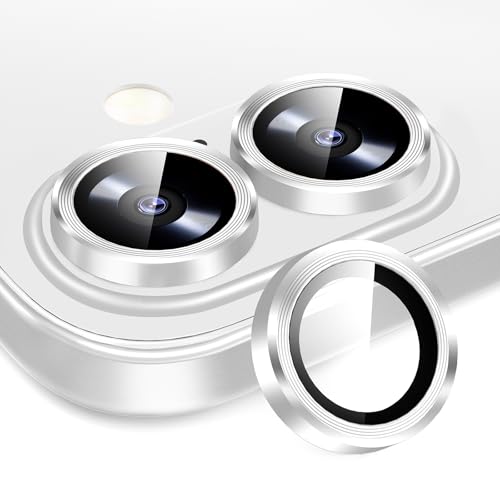 Bague métal iPhone 16 objectif photo protégé en verre trempé contre les chocs