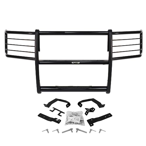 Image of Go Rhino 3000 Series Center Grill & Brush Guard | Mild Steel, Black | 3373MB | Fits 2017-2022 Ford F-250, F-350 Super Duty (Excludes Vehicles with Adaptive Cruise Control & Front Facing Camera)