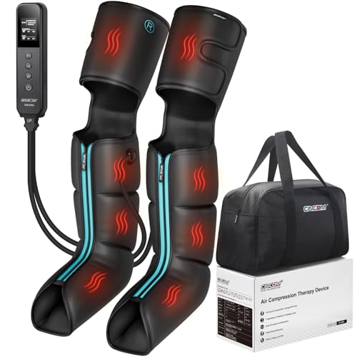 Deal: CINCOM Leg Massager with Heat and Compression, Air Compression Boots for Leg Calf & Foot Recovery, Edema Relief, FSA-HSA Eligible
