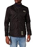 Cuello acanalado elevado G-STAR RAW 10 Degrees Padded Overshirt Chaqueta, Black (dk Black C143-6484), M Regular para Hombre
