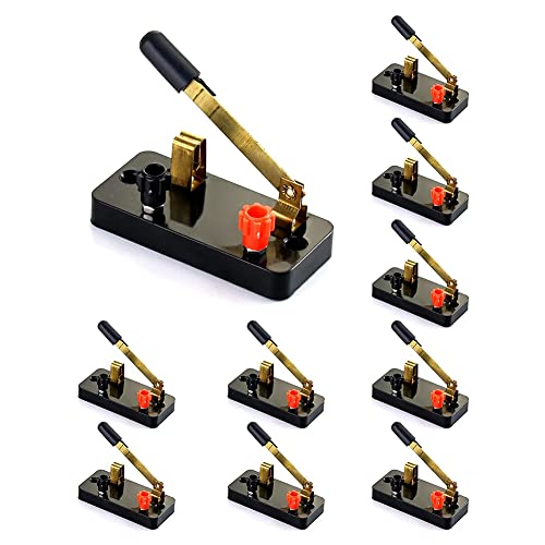 Wiring Connecting Terminals - 10Pcs Single Pole Single Throw Switch,Knife Switch:Used for Physics Laboratory,School Electronic Experimenting