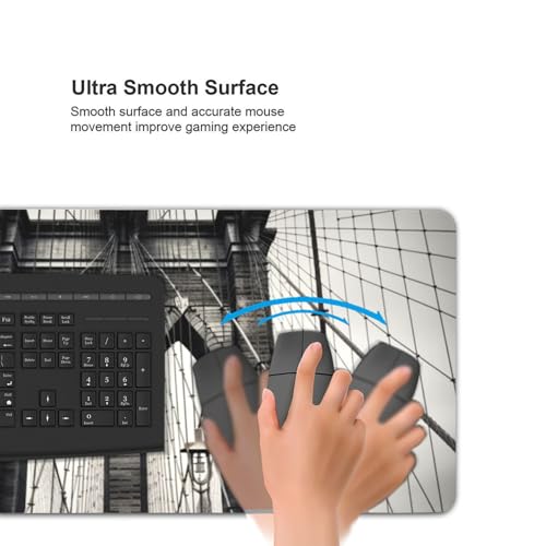 Tapis de souris de jeu grand format résistant à l'eau pour PC - 5