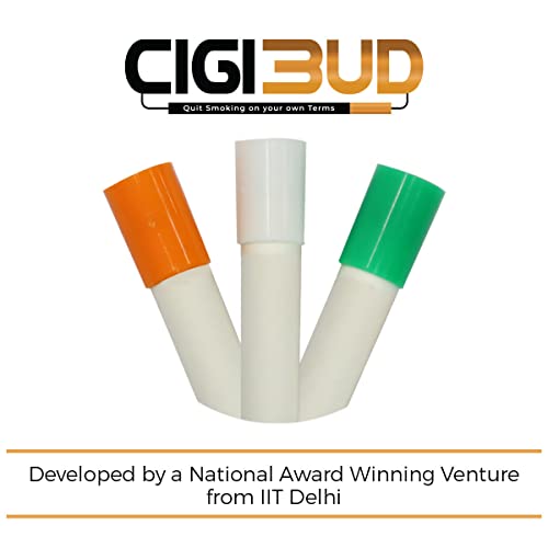 Image of NANOCLEAN GLOBAL PVT. LTD Cigibud filters | Nanoclean Technology Reusable anti smoking filters for quit smoking | Reduce tar and smoke | As Seen on Shark Tank - Orange Color - Pack of 1-30 Filters