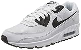 Leichtgewichtig Nike Herren Air Max 90 Laufschuh, White Black White, 45 EU