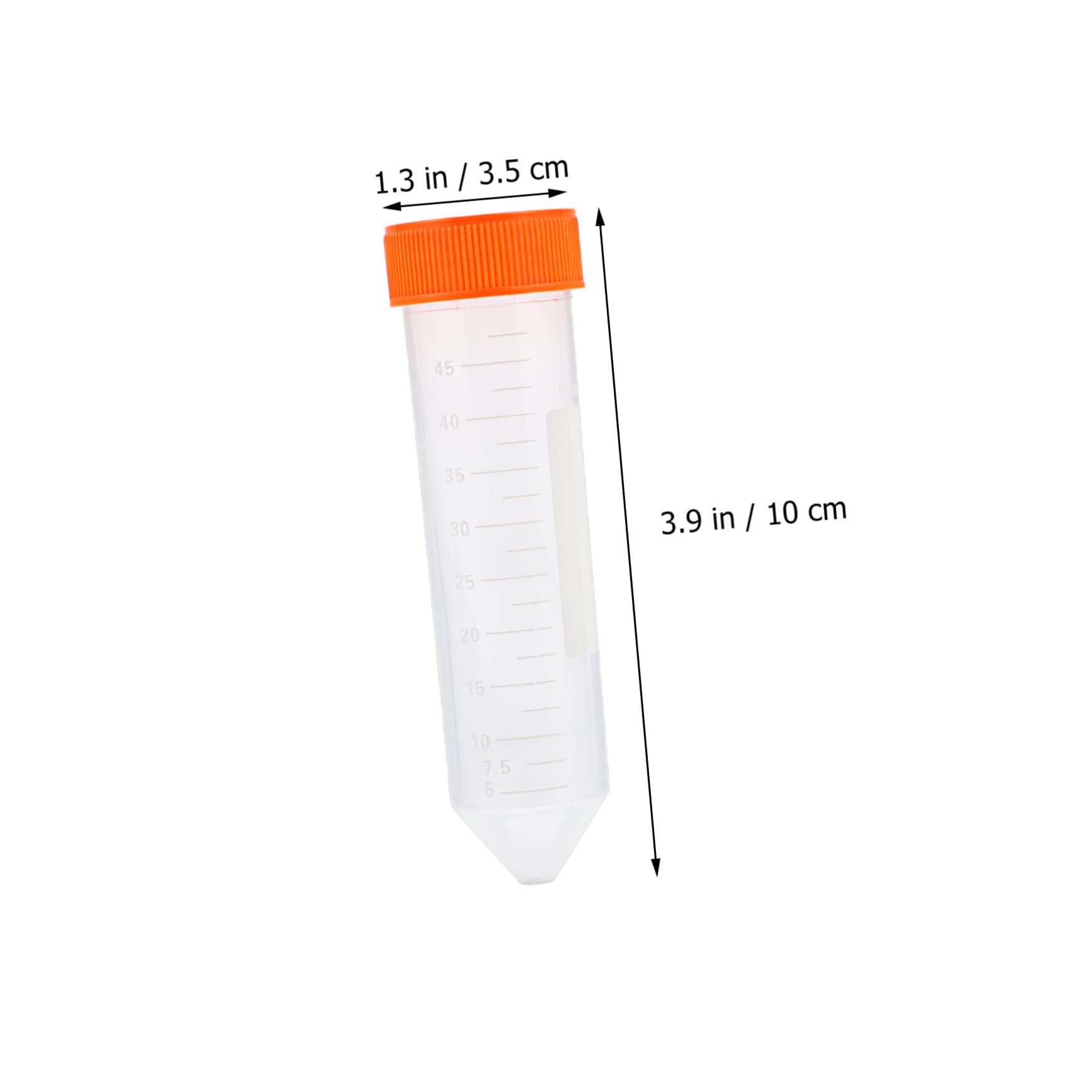 Kunststoff Zentrifugenröhrchen 50ml Hohe Chemische Beständigkeit und Hohe Transparenz 50 Stück mit Deckel für Wissenschaftliche Experimente und Mikrovermehrung