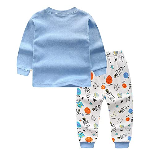 Image of Bold N Elegant Cool Printed Bear Giraffe Car Cartoon Printed Full Length Tshirt Pant Clothing Set for Infant Toddler Kids