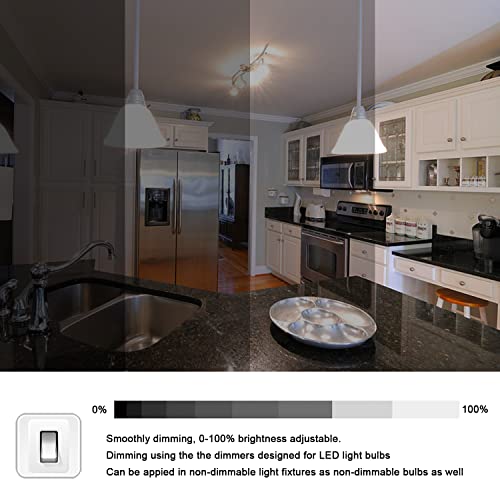 Image of E17 LED Bulbs Dimmable 5W Microwave Over Stove Bulb 125V 40W Incandescent Equivalent, Warm White 3000K, Fit for Whirlpool Maytag GE Kenmore LG Microwaves, Replaces 8206232A 1890433 AP4512653, 2 Pack