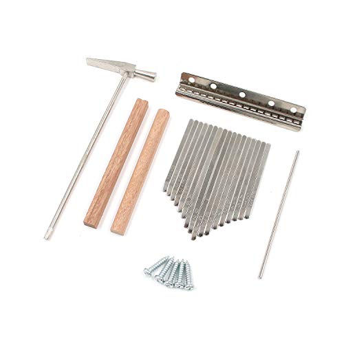 FarBoat Kalimba 17 Note Keys Thumb Piano with Mahogany Wood Bridges, Tuning Hammer, Screws, Saddle...