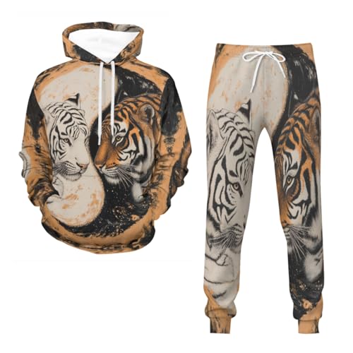 Survêtement tigre homme imprimé 3D sauvage du S au 6XL