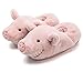 YILANLAN Pantoufles Dames Pantoufles Peluche Pantoufles d'hiver Pantoufles pour Animaux Pantoufles Chaudes Pantoufles Cochon Pantoufles Maison (Pink, Numeric_40)