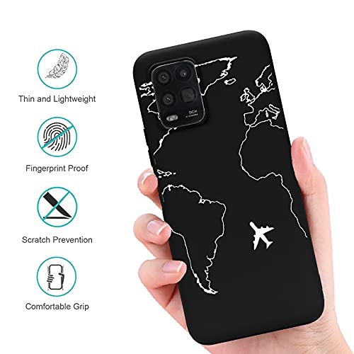 Yoedge 2 Cover Per Xiaomi Redmi Note 8 – Custodia Silicone Morbidissimo Con Disegno Aereo – Nero + Bianco - 2