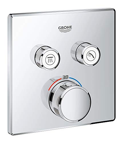 GROHE 29124000 Grohtherm SmartControl Thermostatique pour Installation encastrée 2 Sorties, Chromé