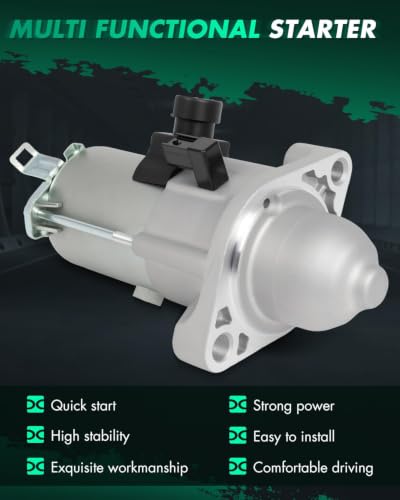 Image of SCITOO Starter for Honda Civic Replace#19280N SM-74002 1.6KW 12V 9T CW