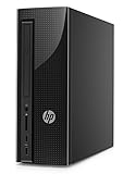 HP 260-A010 Premium Slimline Desktop - Intel Quad-Core Pentium J3710 up to 2.64GHz, 4GB RAM, 1TB HDD, DVD, 802.11bgn, Bluetooth 4.0, HDMI, USB 3.0, Windows 10 Home (Renewed)