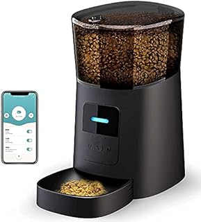 Automatic Cat Feeder, Arespark 6L WiFi Enabled APP Control Automatic Feeder for Cats Dogs Small Pets, Food Dispenser with Voice Recorder/Portion Control/Timer Feeding/12 Meals per Day