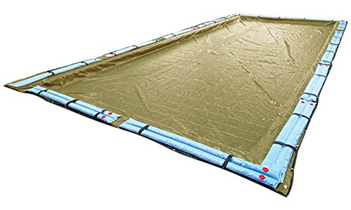 Buffalo Blizzard Supreme Plus Winter Cover For 18-Foot-By-40-Foot Rectangle In-Ground Swimming Pools | Tan/Silver Reversible | All Covers Include 5-Feet Of Overlap To Measure 23-Foot-By-45-Foot #TOP12