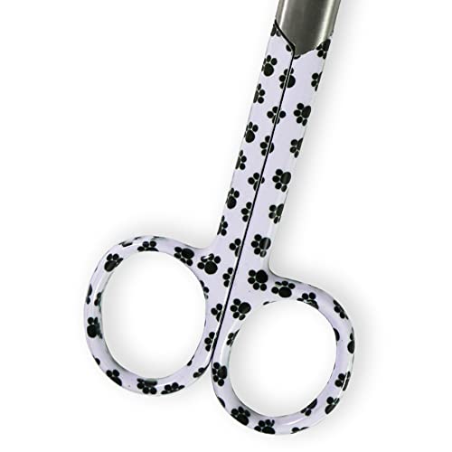 Gima - Lister-Verbandschere für Krankenpfleger, Spuren-Fantasie, aus rostfreiem Stahl, seidenglänzend und pulverbeschichtet, Länge 14 cm, zum professionellen Gebrauch (Packung mit 2)