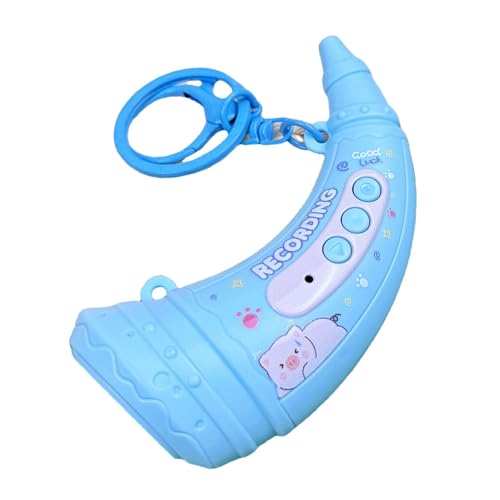 Giocattolo musicale corno per bambini dotato di effetti vocali variabili Voice Changer Caratteristica Durabilità ABS Costruire animale giocattolo registratore a tema per i