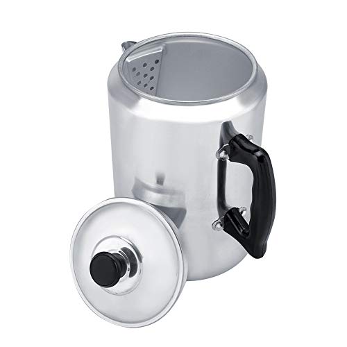 3L Percolator Coffee Maker Pot, Aluminum Coffee Pots Coffee Percolator Stovetop With Lid For Home Travel Camping Cafetera #TOP6
