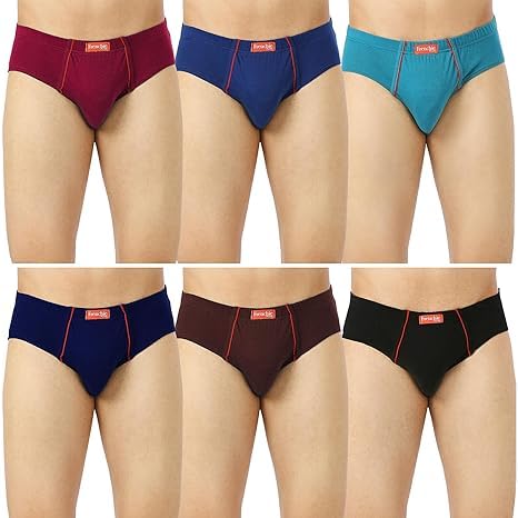 vip Frenchie Plus Mens Cotton Brief (Pack of 6) Color May Vary-picture-22