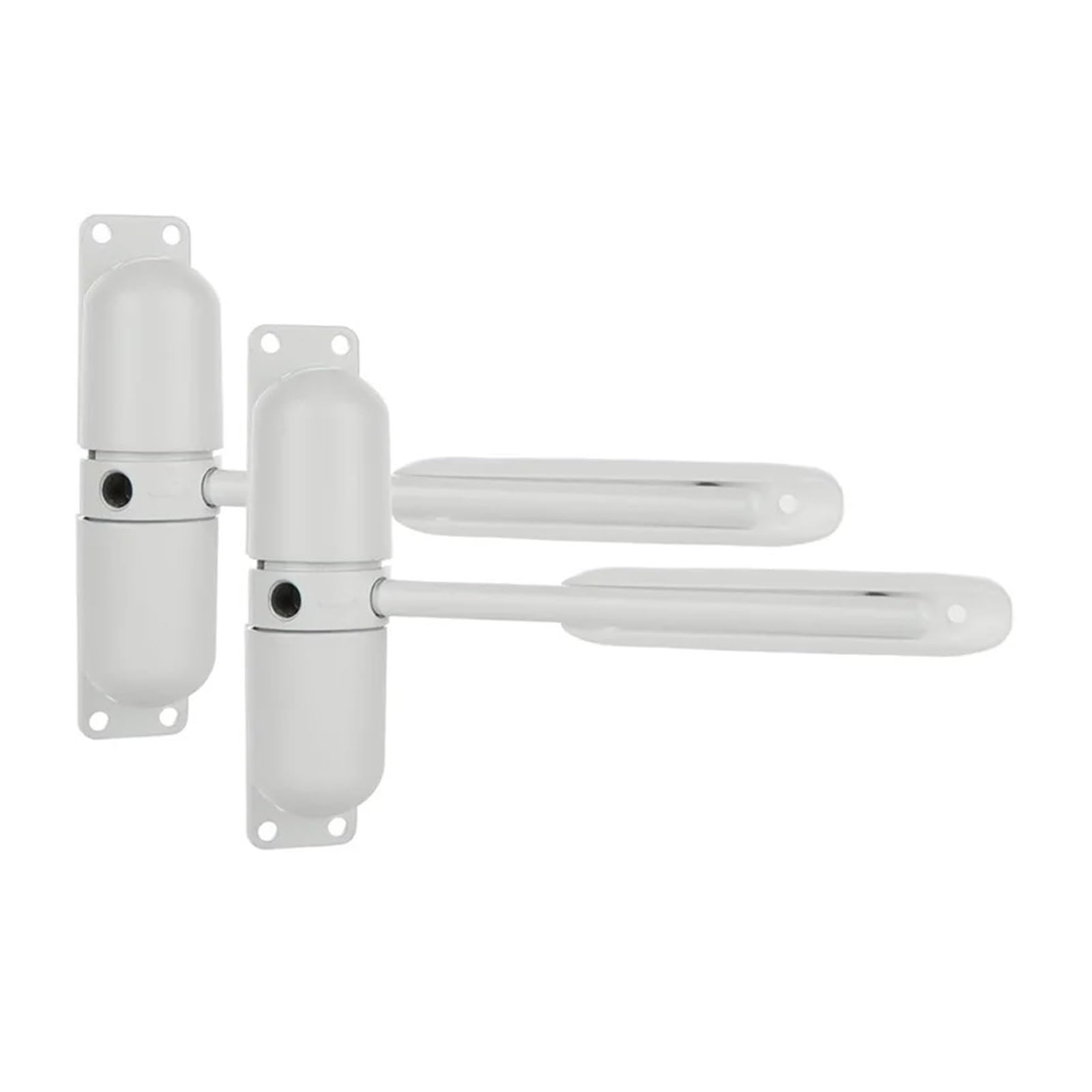 Forvexilla White 2Pcs Automatic Spring Door Closer Convert Hinged Doors
