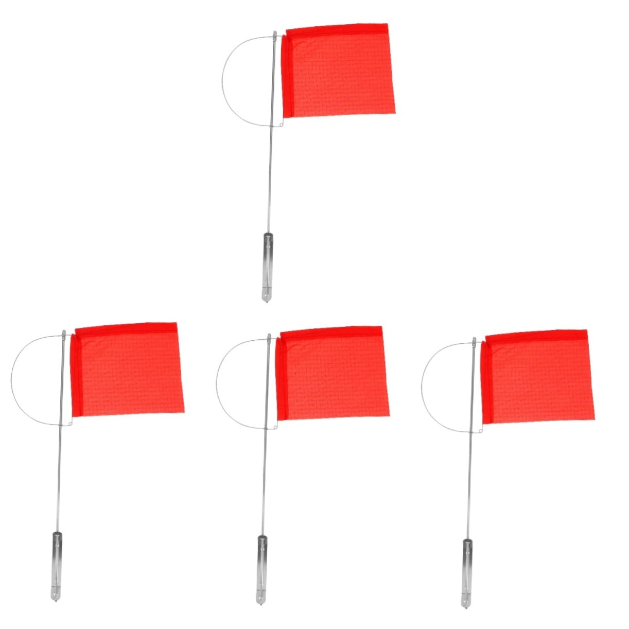 GALPADA 4pcs Stainless Steel Wind Vane Flag Marine Wind Direction Indicator for Outdoor Yacht