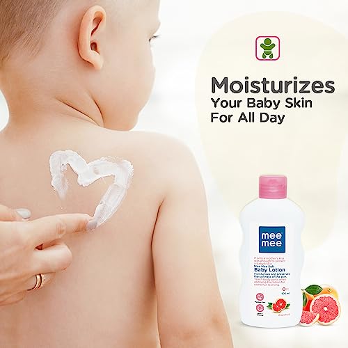 Image of Mee Mee Moisturising Baby Lotion with Fruit Extracts 400ml and Nourishing Baby Soap with Cocoa Butter 75g Combo(Pack of Two)