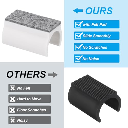 Cubierta rectangular PATIKIL de 22mm: la solución para proteger patas de muebles 4