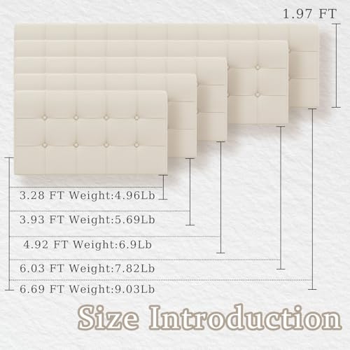 Upholstered Wall Mounted Headboard Full Size - image 5