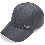 Fashion Baseball Hats for Men by King & Fifth | The Senna Baseball Cap with Low Profile & Menswear Fabric + Baseball Caps (US, Alpha, Small, Medium, Charcoal Menswear)