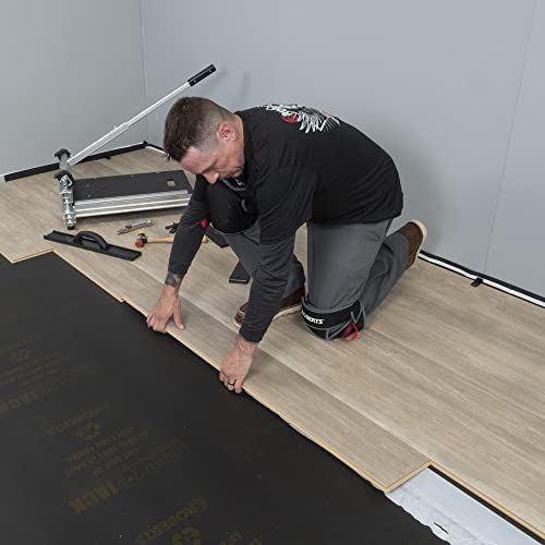 Roberts Black Jack 100 Sq. Ft., 28 Ft. X 43 In. X 2.5 Mm Premium 2-In-1 Underlayment For Laminate And Engineered Wood Floors #TOP6