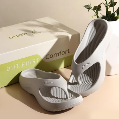 Image of YOHO PILO Slippers for Women | Lightweight & Waterproof Monsoon Footwear | Stylish & Comfortable Chhapal | Soft Orthopedic Flip-Flops, Daily Use Bathroom Slippers
