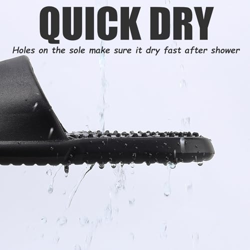 FINLEOO Shower Shoes Women with Holes | Shower Shoes for College Dorm Women Shower Shoes Women Non Slip Shower Slippers Bathroom Sandals | Extremely Comfy | Shower Shoes Women for Indoor & Outdoor3