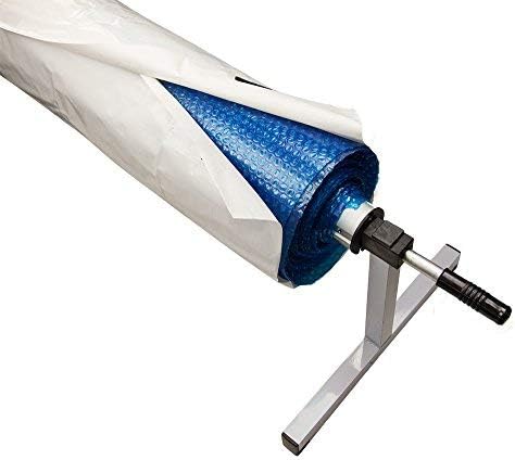 HPI Swimming Pool Solar Blanket Reel Cover for Pools up to 18' Wide | for Above Ground and Inground Pools