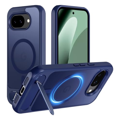 Coque Google Pixel 10a avec support bleu Hualele antichoc