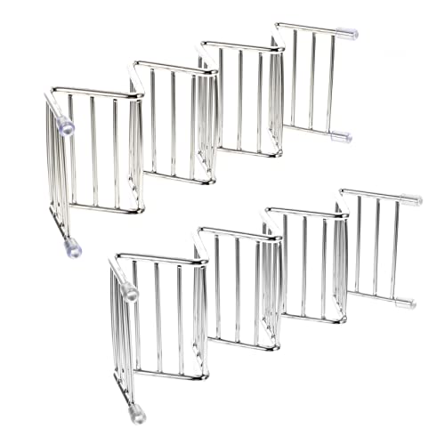 PRETYZOOM 2 Pack Stainless Steel Taco Holders Nonslip Storage Racks for Taco Party Supplies