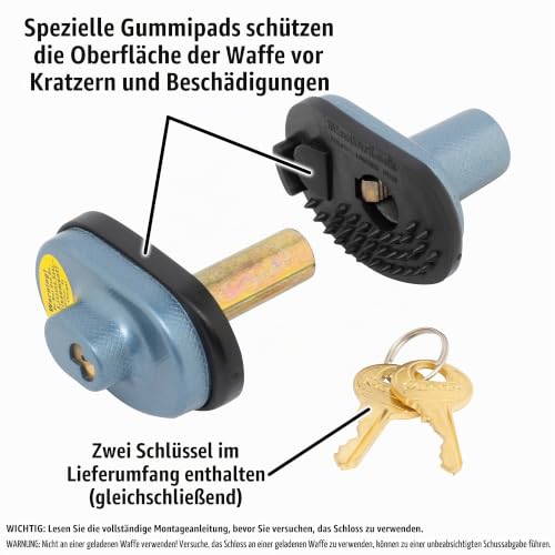 Master Lock 90DSPT Waffenschloss Abzugsverriegelung, Grau, 5,7 x 3,5 x 4 cm – Ansicht 3