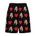 Custom Face Pajamas Shorts for Men, Funny Photo Personalized Heart Sleeping Lounge Pjs Pants, Personalized Gifts for Groom Fiancée Husband Boyfriend Wedding Bachelor Party Engagement Anniversary