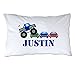 Pattern Pop Personalized Toddler Size Monster Truck Rally Pillowcase with Pillow Included