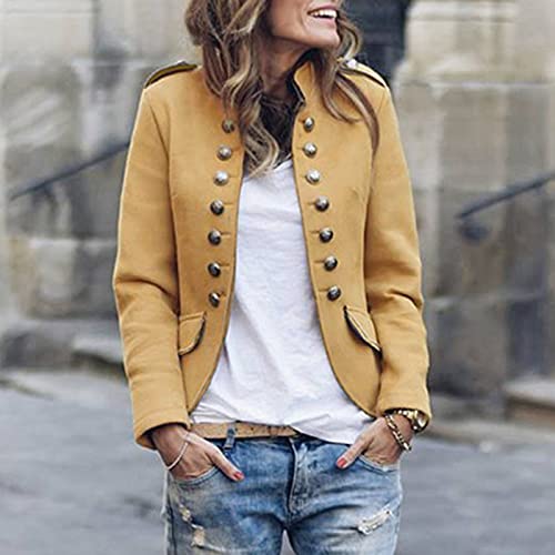 Heated Outerwear Women‘s Slim Coats Winter Short Trendy Button Stand Collar Long Sleeve Jogging Jackets Womens3