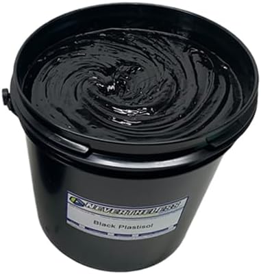 NTL Screen Printing Ink - Gallon - Black Plastisol Ink for Screen Printing - Made in the USA - Black Fabric Paint - Tshirt Silk Screen Ink
