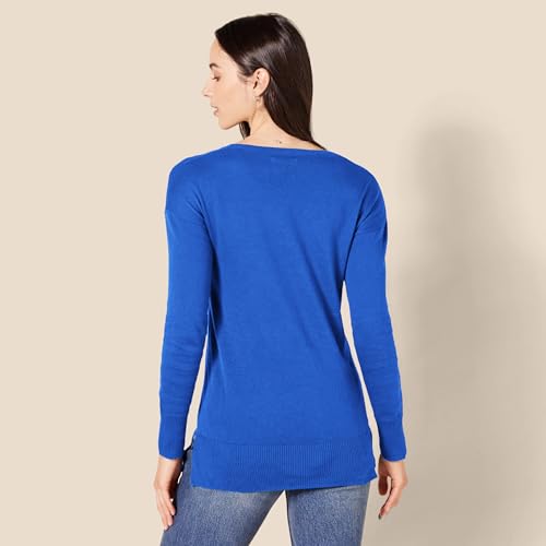 Image of Amazon Essentials Women's Lightweight V-Neck Tunic Sweater, Long Sleeve, Ribbed (Available in Plus Size)