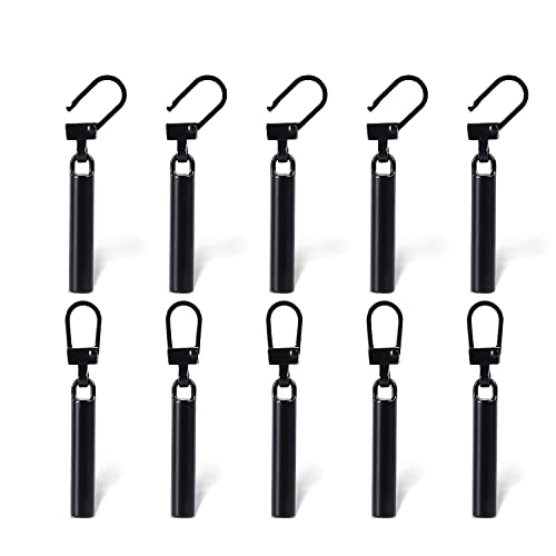 10 Piezas Tirador de Cremallera, Desmontable Metal Extensor de Co...