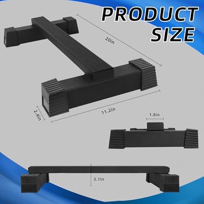 Steel Calf Raise Bar: Standing Calf Raise Machine - Calf Stretching Squat Foot Leg Stretch Block