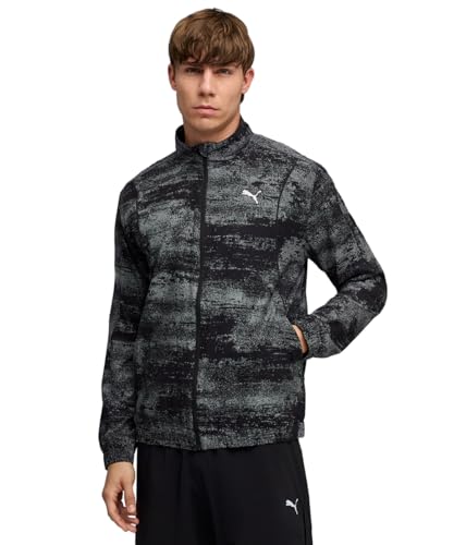 Image of PUMA | Run Velocity Men's All-Over-Printed Jacket | Black | M