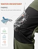donhobo Herren Outdoorhose Wanderhose Trekkinghose Softshellhose Wasserdicht Winddicht Warm Gefüttert Winterhose Skihosen (Armeegrün, XL)