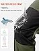 donhobo Herren Outdoorhose Wanderhose Trekkinghose Softshellhose Wasserdicht Winddicht Warm Gefüttert Winterhose Skihosen (Armeegrün, XL)